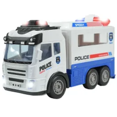 RC daljinsko vodeni policijski avtomobil za prevoz zapornik, s svetl. učinki, merilo 1/43 27MHz 21cm slika 3