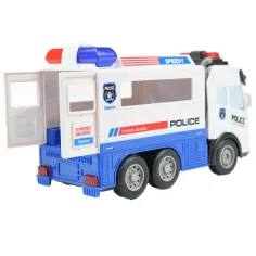RC daljinsko vodeni policijski avtomobil za prevoz zapornik, s svetl. učinki, merilo 1/43 27MHz 21cm slika 4