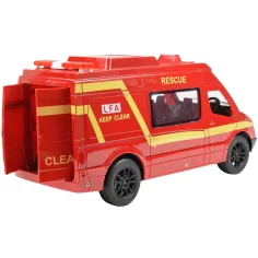 RC daljinsko vodeni rdeči gasilski mini avtobus s svetl. učinki 2,4GHz merilo 1/12 30 cm slika 3