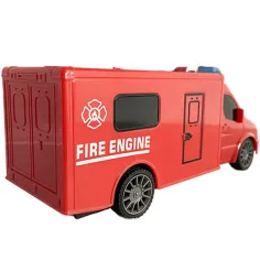RC Gasilski minibus na daljinsko upravljanje, s svetlobnimi in zvočnimi učinki, merilo 1:18 20 cm slika 2