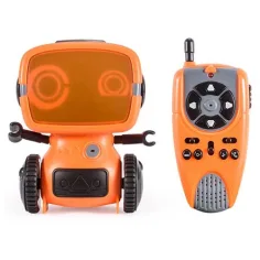 RC interaktivni TalkBot robot z walkie-talkie načinom v oranžni barvi 2,4GHz slika 10