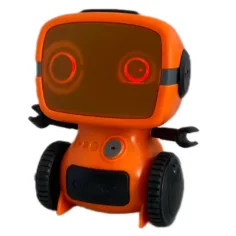 RC interaktivni TalkBot robot z walkie-talkie načinom v oranžni barvi 2,4GHz slika 3