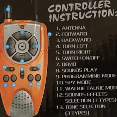 RC interaktivni TalkBot robot z walkie-talkie načinom v oranžni barvi 2,4GHz slika 8