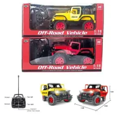 RC Jeep Wrangler daljinski terenski avto v dveh barvnih različicah 1/18