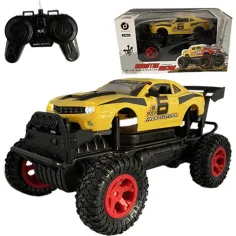 RC Off-Road daljinsko upravljani rumeni Camaro s svetlobo 27 MHz 29cm 1/14 merilo