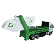 RC Tovornjak za prevoz odpadkov ali kontejnerjev daljinsko vodenje z lučjo 27MHz 1/36 20cm 2 izvedbi slika 5