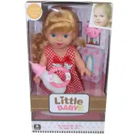 Rdečelasa lutka z dudo, dodatki in zvokom