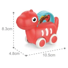 Rdeči dino dojenček avto z gibljivim posnetkom 10,5cm slika 2