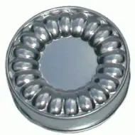Rebrast kovinski modul za pecivo 12cm