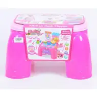 Roza kuhinjski komplet s prenosnim shranjevalnim sedežem