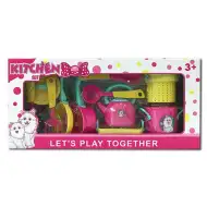 Roza kuhinjski set posod s kužki Igralni komplet