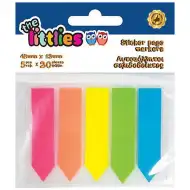 Samolepilni lističi neon barve 5x20 48x12mm