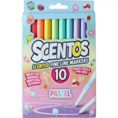 Scentos Dišeči, fino oblikovani flomaster, pastelne barve, 10 kosov