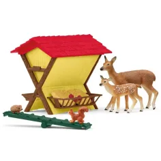 Schleich: Farm World - Igrača set za hranjenje gozdnih živali (42658) slika 3