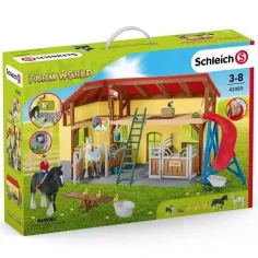 Schleich Farm World – Igralni set hleva za konje (42485) slika 1
