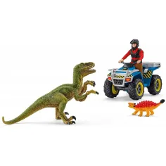 Schleich: Pobeg s kvadrom pred Velociraptorjem set (41466) slika 2