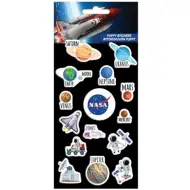 Set 3D napihnjenih nalepk NASA na listu 10 x 22 cm