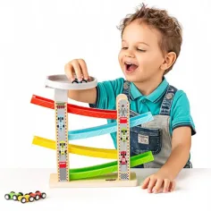 Set avtomobilske proge s štirimi avtomobilčki igralni set - Woodyland slika 3