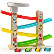 Set avtomobilske proge s štirimi avtomobilčki igralni set - Woodyland