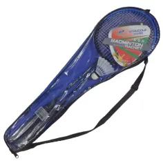 Set dveh kovinskih loparjev za badminton s prenosno torbo in žogico za badminton slika 3