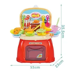 Set igralne kuhinje v prenosnem sedežu 32x35,5x23cm slika 2