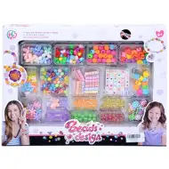 Set za izdelavo nakita s pisanimi biseri in kockami s črkami