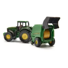 SIKU traktor John Deere s krožnim balirnikom 1/72 slika 2