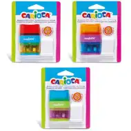 Šilček z dvema luknjama z radirko v več različicah – Carioca