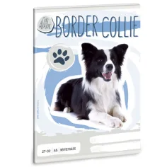 Simpatične živali - Border Collie karirana zvezek A/5 slika 1