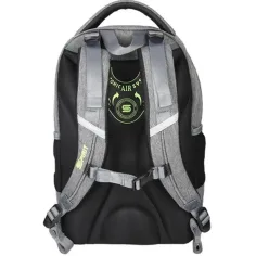 Sivo-črno-rumena ergonomska šolska torba, nahrbtnik Spirit: Urban 46 x 33 x 22 cm slika 2
