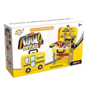 Škatla za orodje in miza 2-v-1 z dodatki