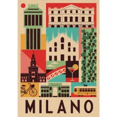 Slog v mestu Milano 1000-delni puzzle - Clementoni slika 2