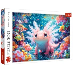 Smeškasti Axolotl 500-delni puzzle - Trefl