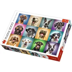 Smešni portreti psov 1000 delni puzzle - Trefl