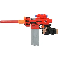Sniping: Elektronsko preoblikovalno ogromno orožje za spužvaste naboje, z naboji in tarčo 79 cm slika 13