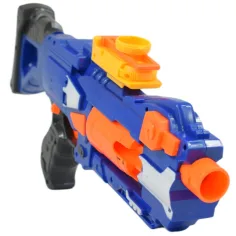 Soft Bullet Gun: Ročno orožje za spužvaste naboje z vrtljivim magazinom, z naboji 44 cm slika 3