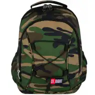 Šolska torba, nahrbtnik z 2 predelkoma St.Right Moro z vojaškim vzorcem