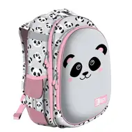 Šolska torba, nahrbtnik z dvema predelkoma St.Right Grey Panda 39x29x17cm