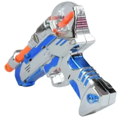 Space Warior: Elektronsko vesoljsko orožje krom barve, s svetlobnimi in zvočnimi učinki 24 cm slika 3