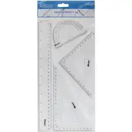 Spirit: 4-delni komplet ravnil s 30cm ravnim ravnilom