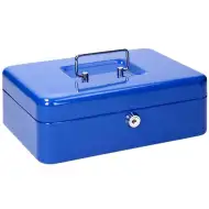 Spirit: Blagajna modre barve z 2 ključema CB190 300x240x88mm