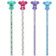 Spirit: HB grafitni svinčnik s koala radirko v več različnih barvah