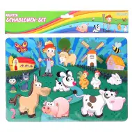 Spirit: Kreativna plastična risalna šablona Živali s kmetije