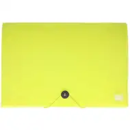 Spirit: Mapa za dokumente A4 z 12 predelki neon rumene barve