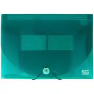 Spirit: Mapa za dokumente A4 z 12 predelki prosojno modra