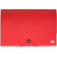 Spirit: Mapa za dokumente A4 z 12 predelki rdeča