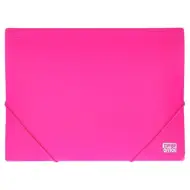 Spirit: Neon pink plastična mapa z gumo A4