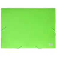 Spirit: Neon zeleni plastični register z gumo A4