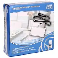 Spirit: Nosilec imenske kartice s črnim ovratnim trakom 90x60mm 1 kos