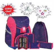 Spirit: Pegaz LED Šolska torba, nahrbtnik, 7-delni komplet